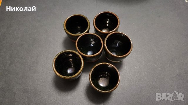 Комплект кана с чашки, снимка 6 - Антикварни и старинни предмети - 40696371