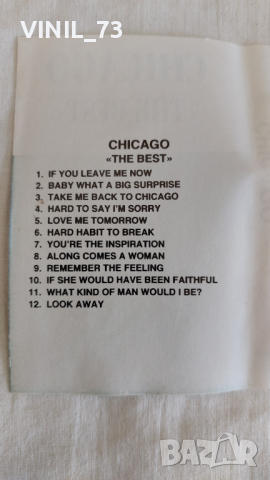 Chicago  – The Best, снимка 3 - Аудио касети - 44834397