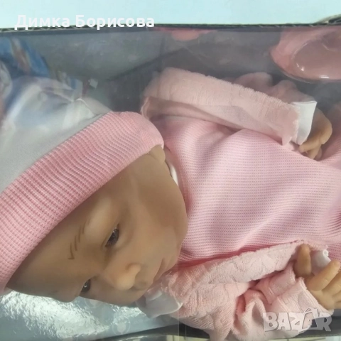 Реалистично бебе с аксесоари Pure Baby - 39см, снимка 5 - Кукли - 52349059