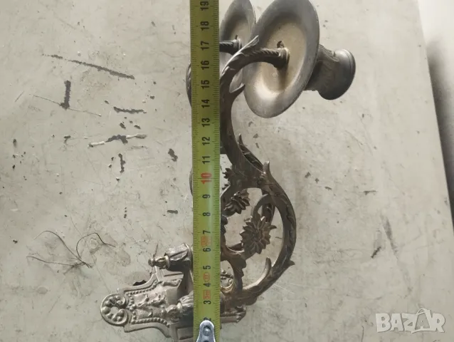 Бароков свещник за пиано,стена, снимка 5 - Лампи за стена - 47632964