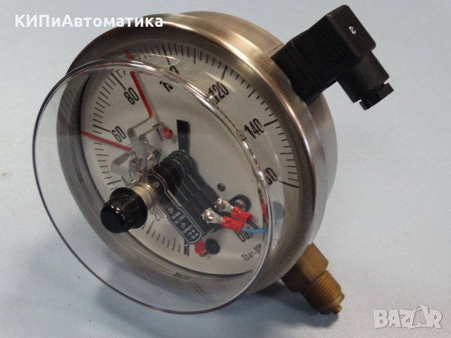 Ел. контактен Манометър Nuova Fima Ф 160, 160 bar, снимка 5 - Резервни части за машини - 34450161