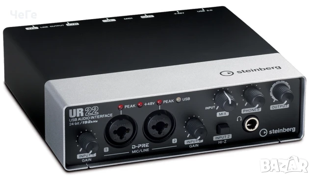 Steinberg UR22 USB Audio Interface - 24-Bit / 192 kHz