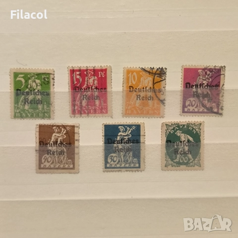 Бавария 1920 г. с надпечатка "Deutsches Reich"