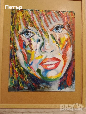 Продавам картина маслени бои Момиче