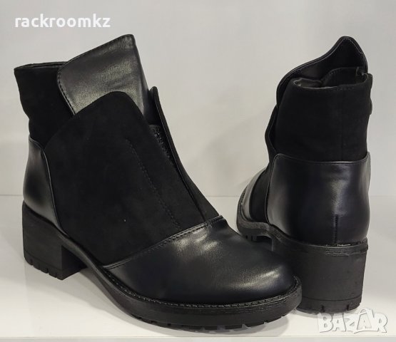 Дамски елегантни боти на нисък ток, снимка 2 - Дамски боти - 38851926