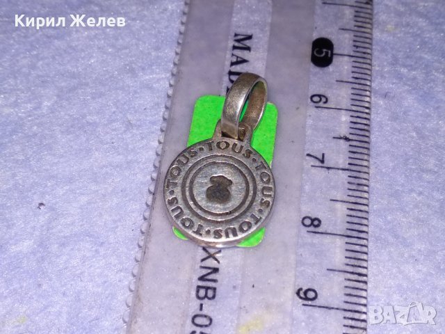 TOUS 925 ЛУКСОЗЕН МАРКОВ БУТИКОВ ДИЗАЙНЕРСКИ СРЕБЪРЕН МЕДАЛЬОН СРЕБРО 925 ОРИГИНАЛНО БИЖУ 35460, снимка 4 - Колиета, медальони, синджири - 39373463