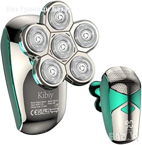 Нова 5 в 1 Водоустойчива Самобръсначка Kibiy с LED Дисплей за мъже, снимка 1