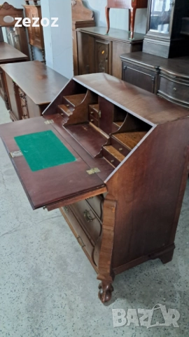 Антикварно бюро масив "BOMBE", снимка 5 - Бюра - 51845742