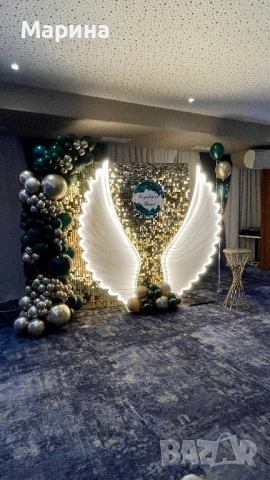 Украса с балони и арка за вашият повод(погача,кръщене,рожден ден,юбилей).Много голямо разнообразие о, снимка 3 - Декорация - 51250194