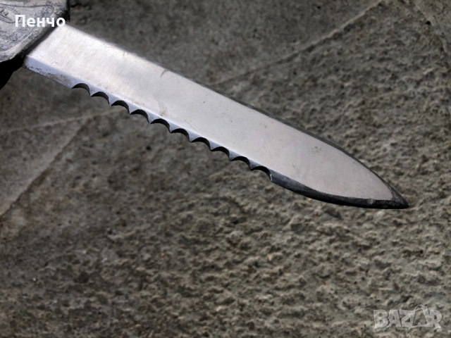 стар водолазен нож - MADE IN HUNGARY, снимка 4 - Ножове - 46403255
