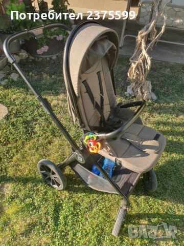Kомбинирана количка 2 в 1 Moon Clicc Moss Green Melange, снимка 7 - Детски колички - 53535833