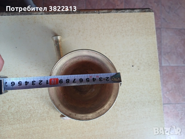 Месингов хаван -1936г, снимка 2 - Антикварни и старинни предмети - 53857505