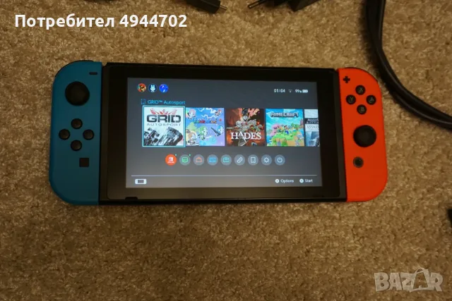 Nintendo Switch (v1) – пълен комплект + LAN адаптер + 512 GB SD, снимка 7 - Nintendo конзоли - 56012094