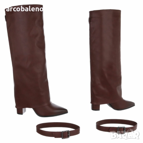 Дамски ботуши на висок ток, 4цвята , снимка 17 - Дамски ботуши - 52325436