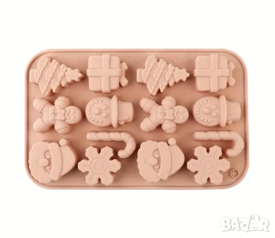 Молд Коледа два размера, три цвята , снимка 12 - Форми - 50868906