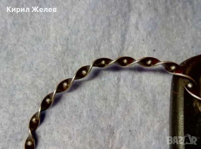 СТАРИННА СРЕБЪРНА ГРИВНА МНОГО ВИСОКА ПРОБА СРЕБРО ПАТИНА РЕТРО ПЛЕТКА РЪЧНА МАЙСТОРСКА РАБОТА 47972, снимка 9 - Антикварни и старинни предмети - 48485596