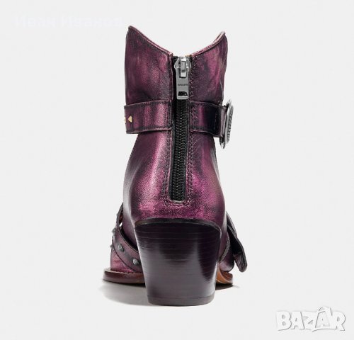  COACH Дизайнерски Изрязани ботуши  Western Creeper номер 39-40, снимка 3 - Други - 40304178