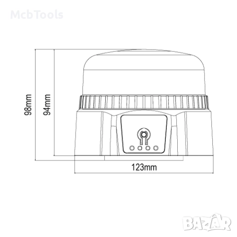 Мощен авариен буркан – акумулаторен с дистанционно и USB зареждане и мощен магнит, снимка 6 - Аксесоари и консумативи - 51873348