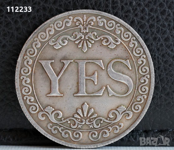 Yes/No монета на късмета, снимка 1 - Нумизматика и бонистика - 44634241