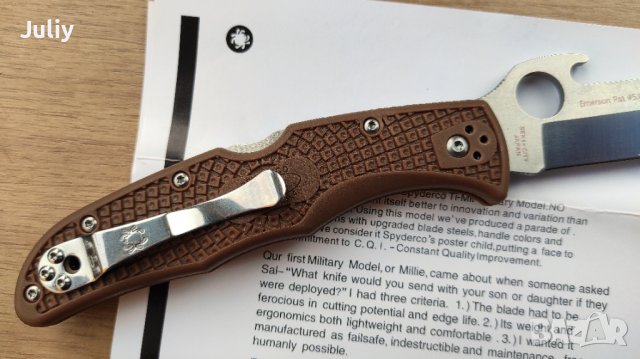 Spyderco Endura 4 Emerson, снимка 13 - Ножове - 40623213