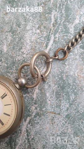 Стар джобен часовник с ключ, снимка 3 - Джобни - 52383750