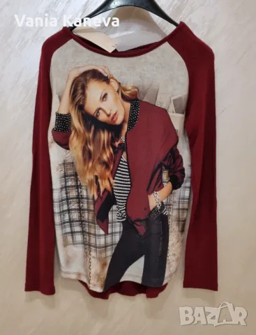 Блуза памук и вискоза. Мека и топла.