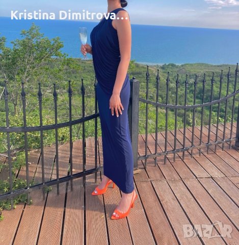 Тъмносина рокля Jane Norman London, снимка 2 - Рокли - 41400914