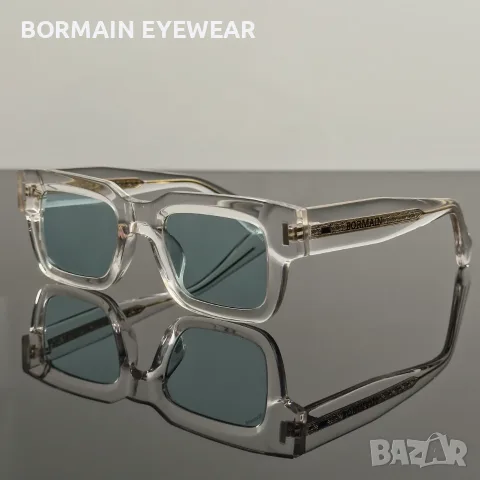Слънчеви очила BORMAIN ICON нови, UV400, зелени стъкла, прозрачна рамка, снимка 10 - Слънчеви и диоптрични очила - 56211134