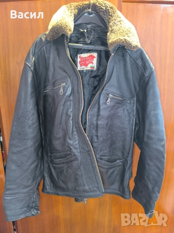 Кожено яке от естествена телешка кожа, снимка 2 - Якета - 51455368