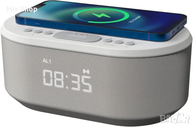 Нов Будилник с USB зарядно и Bluetooth високоговорител
