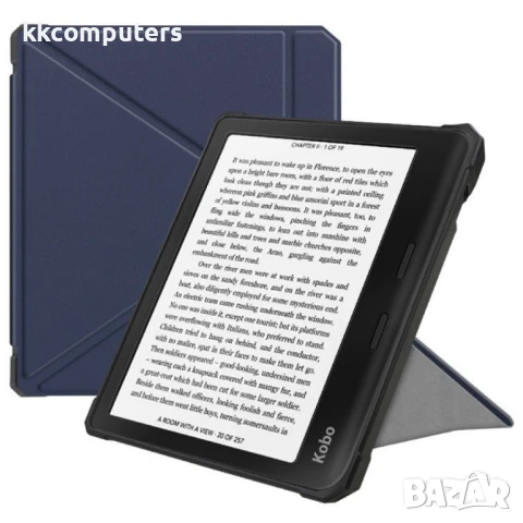Kobo Libra 2 N418 Soft TPU+PU Leather Кожен Калъф и Протектор, снимка 3 - Калъфи, кейсове - 50962970