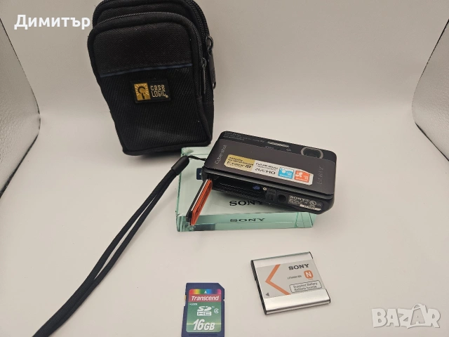 Дигитален фотоапарат Sony Dsc-TX20 Xmor 16.2mp камера Digital photo camera 16gb sd battery
