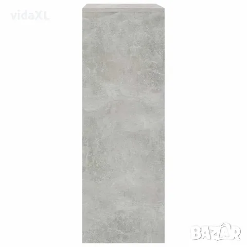 vidaXL Бюфет с 6 чекмеджета, бетонно сив, 50x34x96 см, инженерно дърво, снимка 5 - Бюфети - 56147766