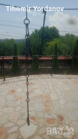 Верига за огнище от ковано желязо., снимка 10 - Антикварни и старинни предмети - 50966177