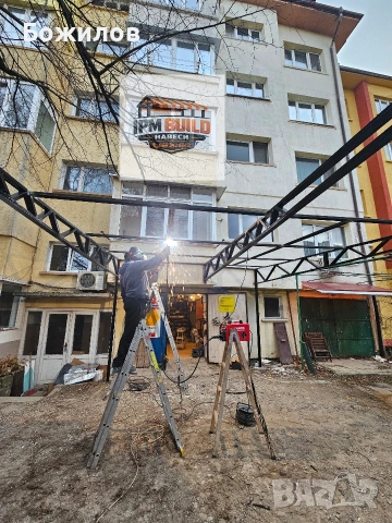 Метални навеси за покриване на тераси, гаражи, входни козирки, термопанели, покривало за коли , снимка 4 - Монтажи - 46826803