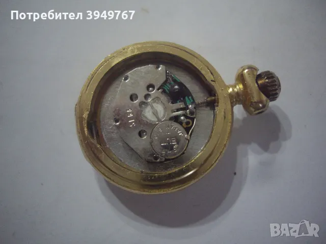Позлатен малък джобен часовник., снимка 4 - Джобни - 49935317