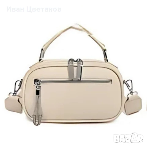 Модерна дамска чанта с ципове в различни цветове, снимка 4 - Чанти - 50869928