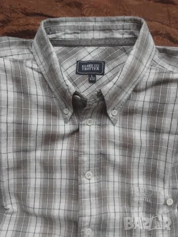 Globe Trotter 100% оригинална мъжка риза с къс ръкав 