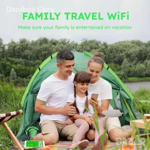 GlocalMe G4Pro 4G рутер, бисквитка LTE мобилна точка за достъп, глобална високоскоростна WiFi, снимка 5 - Рутери - 48500881