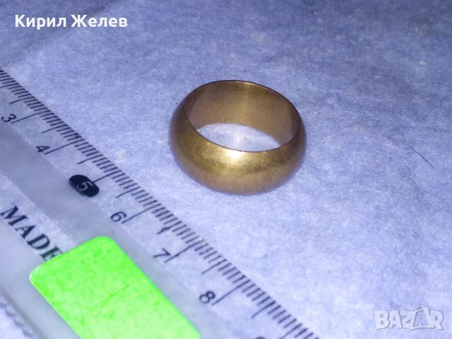 СТАРА ПОЗЛАТЕНА МЪЖКА ХАЛКА РЕТРО ПРЪСТЕН с ПЕЧАТИ 585 и 14К РЪЧНА ИЗРАБОТКА За КОЛЕКЦИЯ 32588, снимка 14 - Антикварни и старинни предмети - 39723558