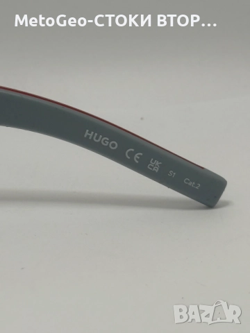 Слънчеви очила HUGO– Модел HG 1252/S (Сиви с червени акценти), снимка 6 - Слънчеви и диоптрични очила - 55826819