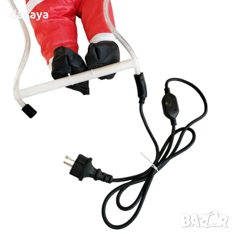 5386 Катерещ се Дядо Коледа на светеща стълба, снимка 5 - Декорация за дома - 47745527