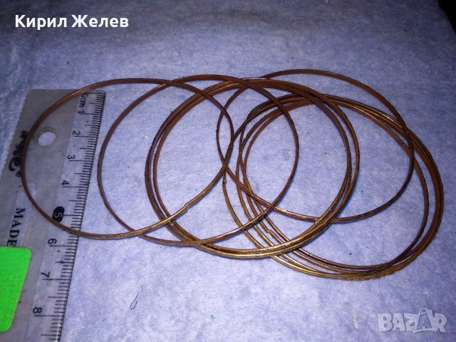 КОМПЛЕКТ ОРНАМЕНТИРАНИ СТОМАНЕНИ НЕРЪЖДАЕМИ ГРИВНИЧКИ с МЕДНО ПОКРИТИЕ 37926, снимка 4 - Гривни - 40831247