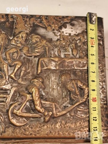 кутия за бижута с посребрен метален обков  7/1, снимка 8 - Антикварни и старинни предмети - 49666391