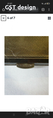 Рядка Стара Антика Табакера Цигари Германия Немска Robert Kraft 1910-40 маркировка , снимка 4 - Антикварни и старинни предмети - 36163881