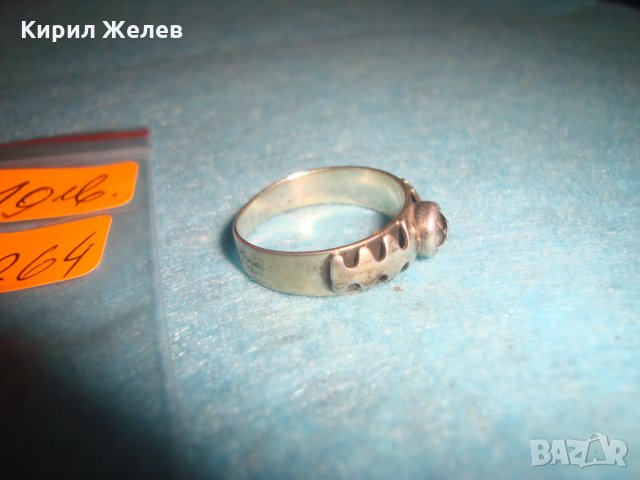 АРТ ДЕКО СТАРИНЕН СКЪПОЦЕНЕН ПРЪСТЕН СРЕБРО 835 с ГОЛЯМ ФАСЕТИРАН ЦИРКОН ЮВЕЛИРНА РАБОТА 26264, снимка 8 - Антикварни и старинни предмети - 34616678