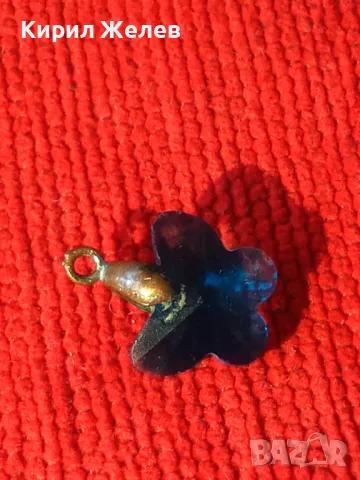 СТАРО МЕДНО КРИСТАЛНО ФАСЕТИРАНО ФЕШЪН АРТ НЕЖНО МЕДАЛЬОНЧЕ 38452, снимка 9 - Колиета, медальони, синджири - 41396527