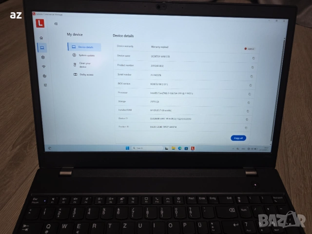 15.6 Touch i7-10750H 64GB Lenovo Thinkpad P15v, снимка 7 - Лаптопи за работа - 53558694