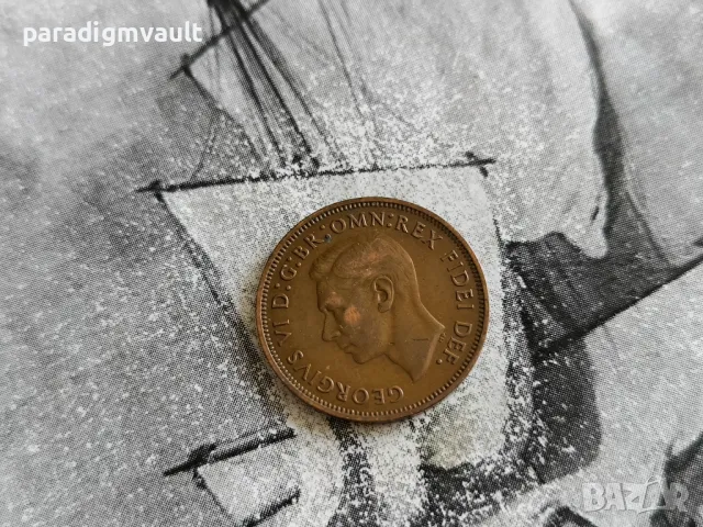 Монета - Великобритания - 1/2 (половин) пени | 1951г., снимка 2 - Нумизматика и бонистика - 50291624