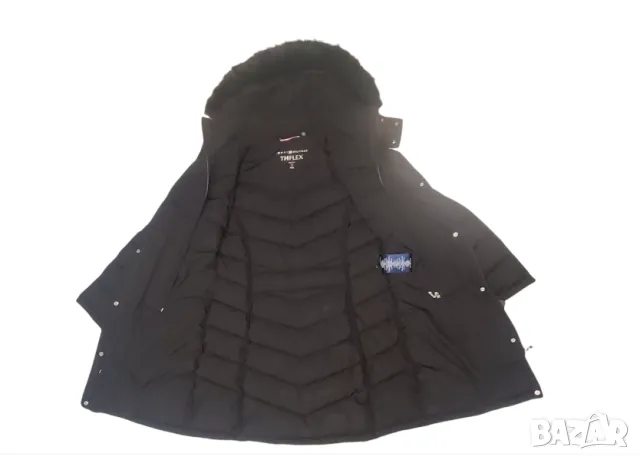 Tommy Hilfiger Дамско яке/ палто с колан размер М водоустойчиво, снимка 5 - Якета - 47538708